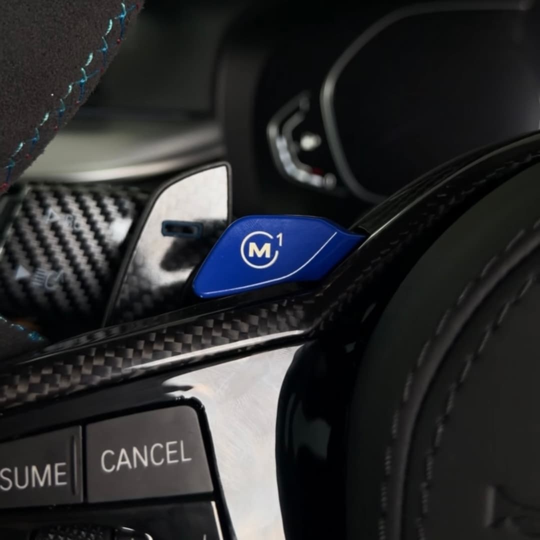 BMW CS Style Alcantara Steering [Blue Edition] — view 2