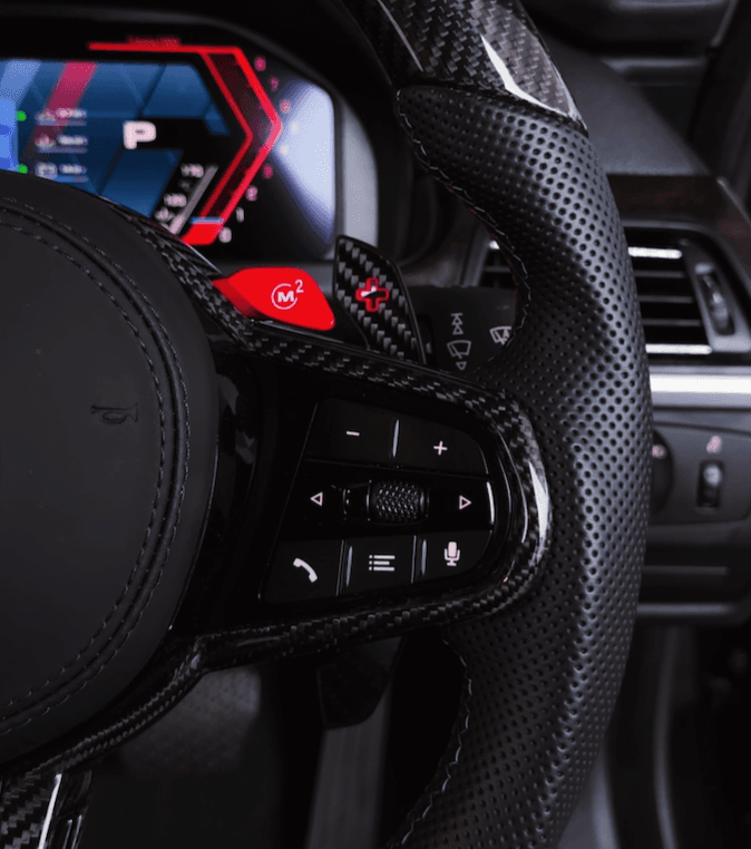 BMW CS Style Full Carbon Steering — view 2