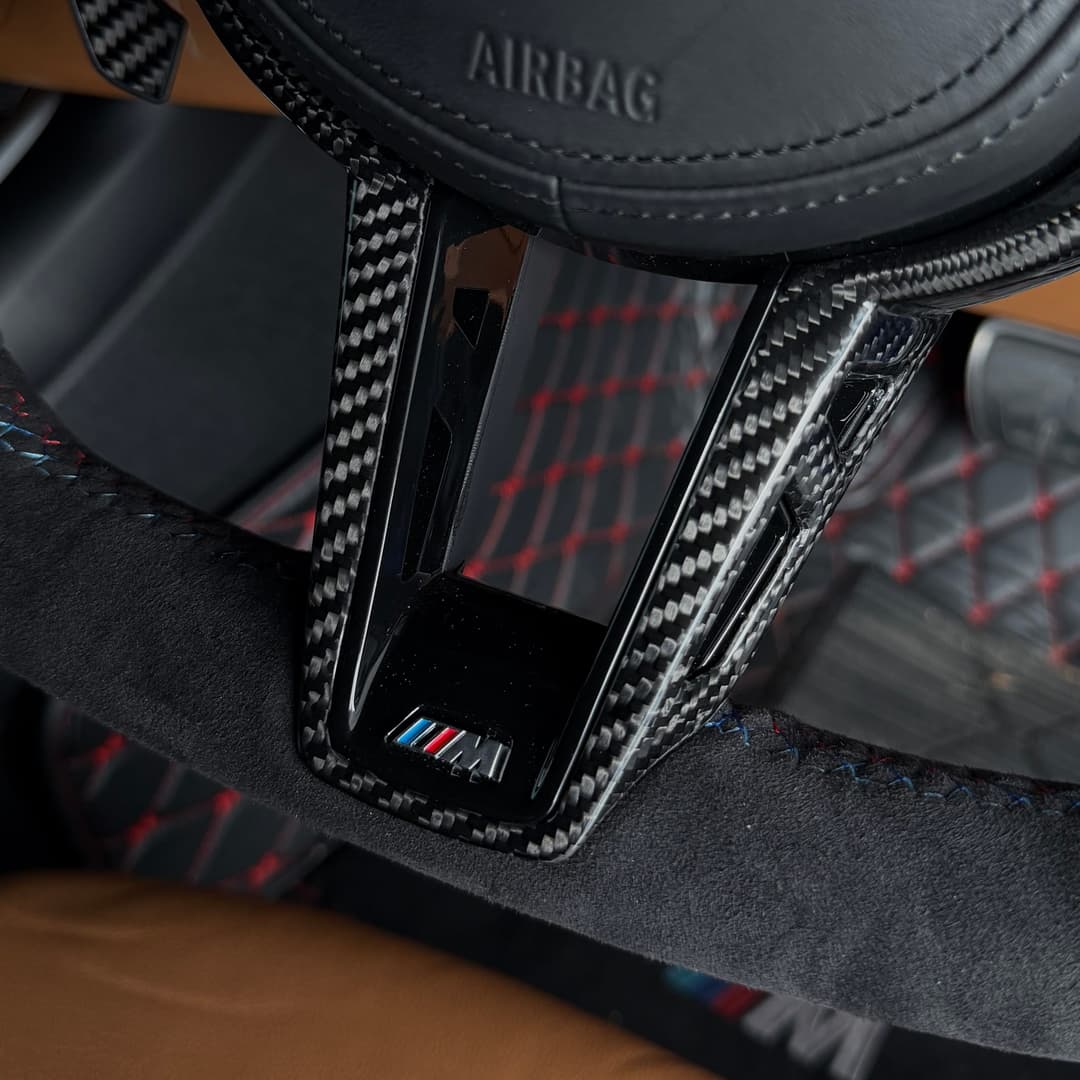 BMW CS Style Full Alcantara Steering — view 5