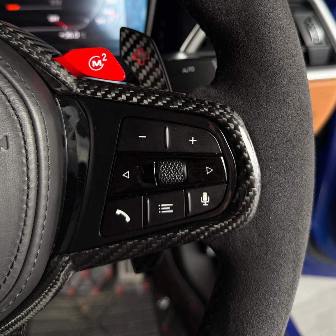 BMW CS Style Full Alcantara Steering — view 3