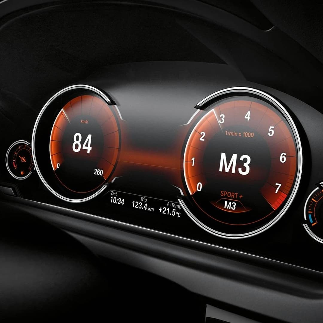 BMW Original 6WB Digital Meter — view 1